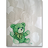 grüner Teddy